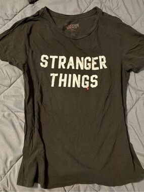 Stranger Things Black Graphic Tee